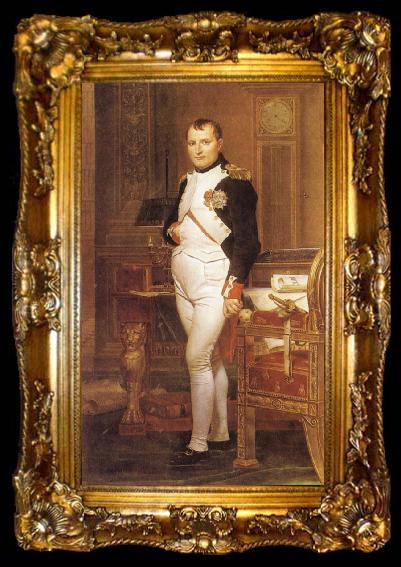framed  Jacques-Louis David Napoleon in his Study, ta009-2